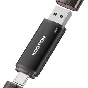 KOOTION 2-in-1 Dual USB A & C OTG Flash Drive - 128 GB for Android, Tablet, Laptop
